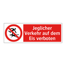 Jeglicher Verkehr auf dem Eis verboten