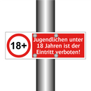 Jugendlichen unter 18 Jahren ist der Eintritt verboten!