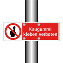 Kaugummi kleben verboten