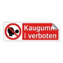 Kaugummi verboten