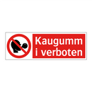Kaugummi verboten