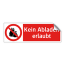 Kein Abladen erlaubt