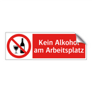 Kein Alkohol am Arbeitsplatz