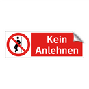 Kein Anlehnen
