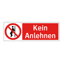 Kein Anlehnen
