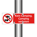 Kein Camping. Camping verboten