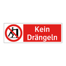 Kein Drängeln