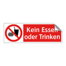 Kein Essen oder Trinken