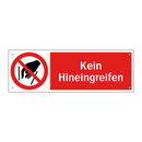 Kein Hineingreifen