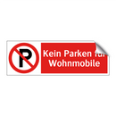 Kein Parken für Wohnmobile