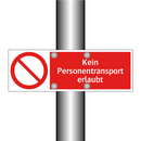 Kein Personentransport erlaubt