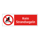 Kein Strandsegeln