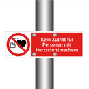 Kein Zutritt für Personen mit Herzschrittmachern