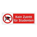 Kein Zutritt für Studenten