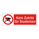 Kein Zutritt für Studenten