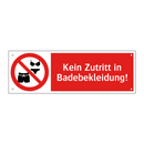 Kein Zutritt in Badebekleidung!