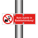Kein Zutritt in Badebekleidung!
