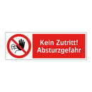 Kein Zutritt! Absturzgefahr