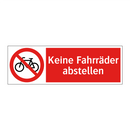 Keine Fahrräder abstellen