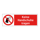 Keine Handschuhe tragen