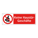 Keine Haustür- Geschäfte