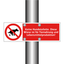 Keine Hundetoilette. Diese Wiese ist für Tiernahrung und Lebensmittelproduktion!