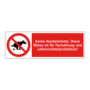 Keine Hundetoilette. Diese Wiese ist für Tiernahrung und Lebensmittelproduktion!