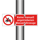 Keine manuell angetriebenen Wasserfahrzeuge
