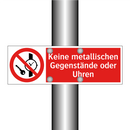 Keine metallischen Gegenstände oder Uhren