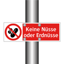 Keine Nüsse oder Erdnüsse