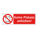 Keine Plakate ankleben!