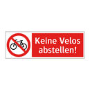 Keine Velos abstellen!