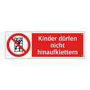 Kinder dürfen nicht hinaufklettern