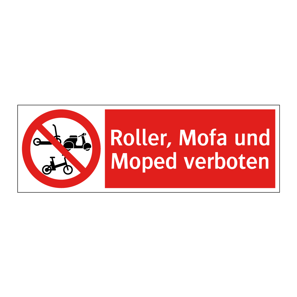 Mofa Verboten Schild