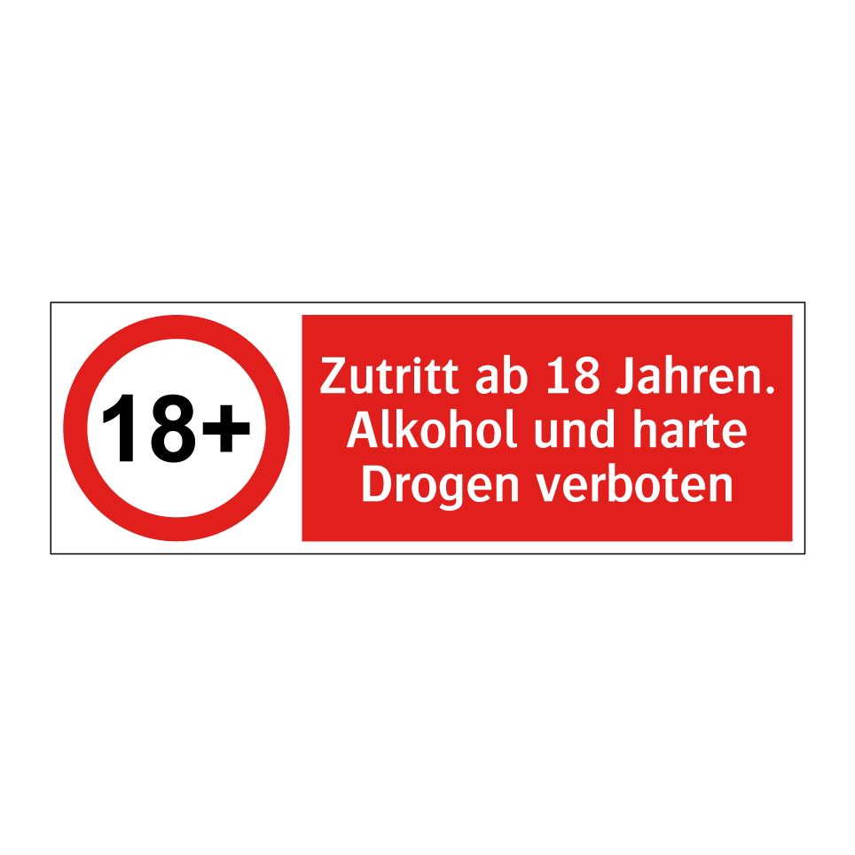 Kauf Zutritt Ab 18 Jahren Alkohol Und Harte Drogen Verboten Schild kauf-zutritt-ab-18-jahren-alkohol-und-harte-drogen-verboten-schild