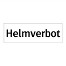 Helmverbot