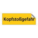 Kopfstoßgefahr