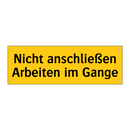 Nicht anschließen Arbeiten im Gange