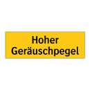 Hoher Geräuschpegel