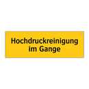 Hochdruckreinigung im Gange