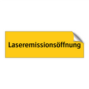 Laseremissionsöffnung