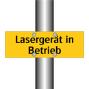 Lasergerät in Betrieb