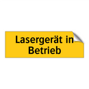 Lasergerät in Betrieb