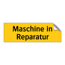 Maschine in Reparatur
