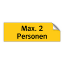 Max. 2 Personen