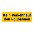 Kein Verkehr auf den Rollbahnen