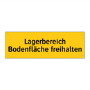 Lagerbereich Bodenfläche freihalten