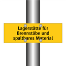 Lagerstätte für Brennstäbe und spaltbares Material