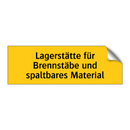 Lagerstätte für Brennstäbe und spaltbares Material