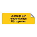 Lagerung von entzündlichen Flüssigkeiten